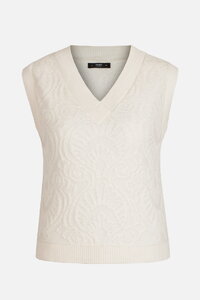 Sleeveless Brocade Pullover