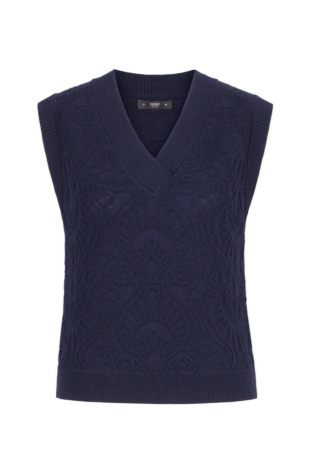 Sleeveless Brocade Pullover