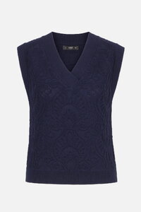 Sleeveless Brocade Pullover