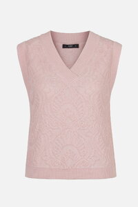 Sleeveless Brocade Pullover
