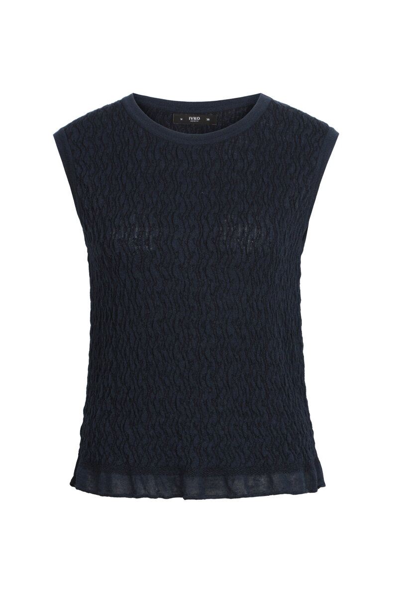 Sleeveless Pullover, Structure Pattern