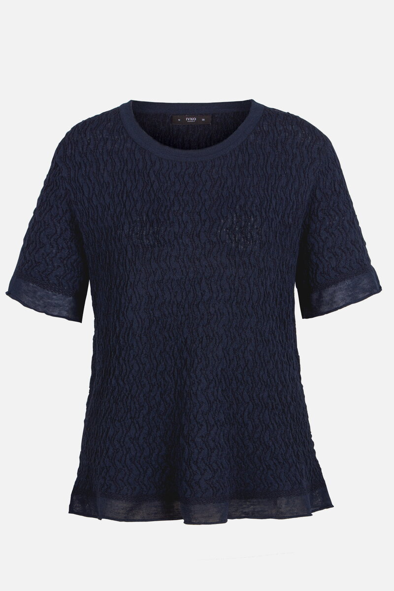 O-neck Pullover, Structure Pattern