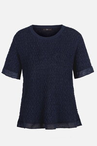 O-neck Pullover, Structure Pattern