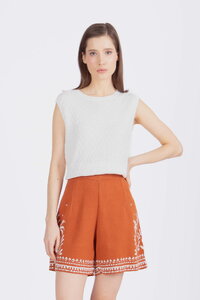 Jacquard-Shorts, Urban Botanic Motiv