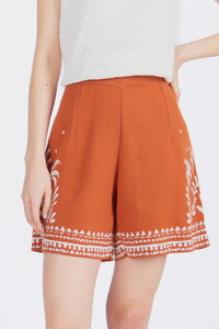 Jacquard-Shorts, Urban Botanic Motiv