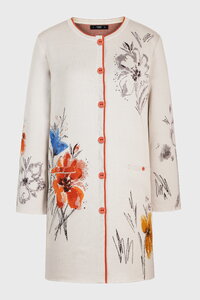 Langer Mantel, Floralmuster