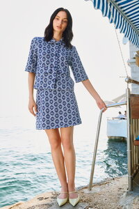 Jacquard Jacket, Mediterranean Pattern