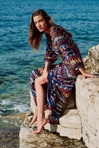 Long Dress, Mediterranean Pattern