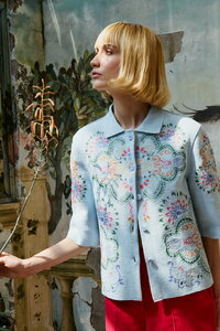 Jacket with Embroidery, Ornament Pattern