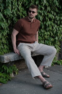 Cable Knit Polo