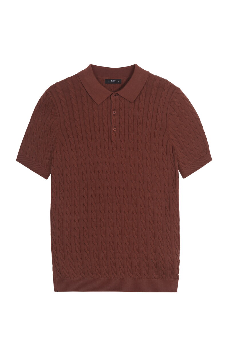 Cable Knit Polo