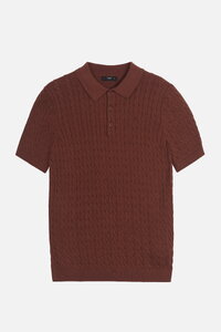 Cable Knit Polo