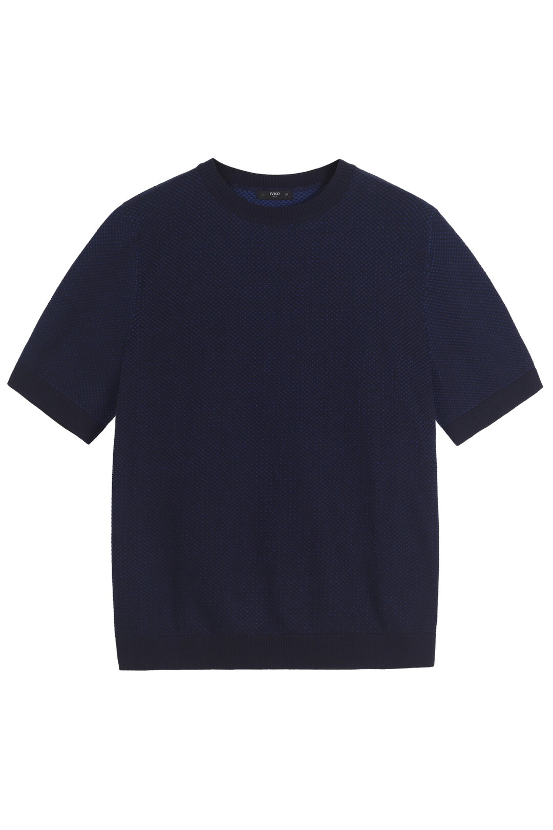 Fine Struct. Short Sleeve Pullover