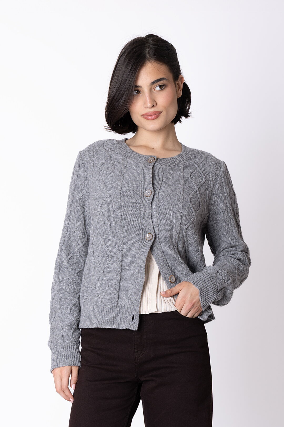 Structure Pattern Cardigan