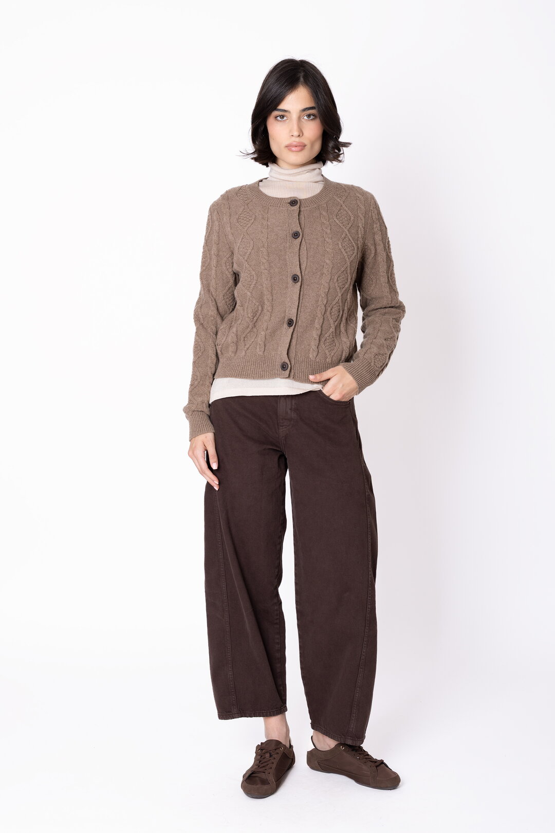 Strukturstrick Cardigan