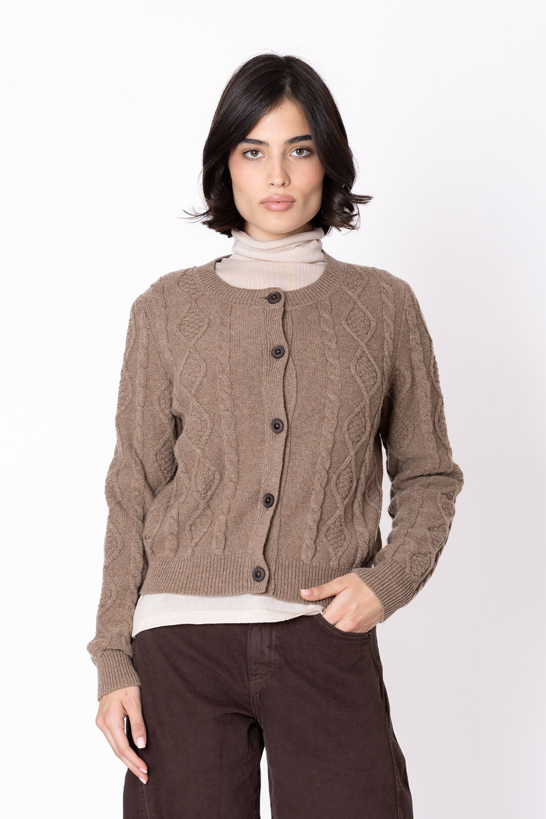 Strukturstrick Cardigan