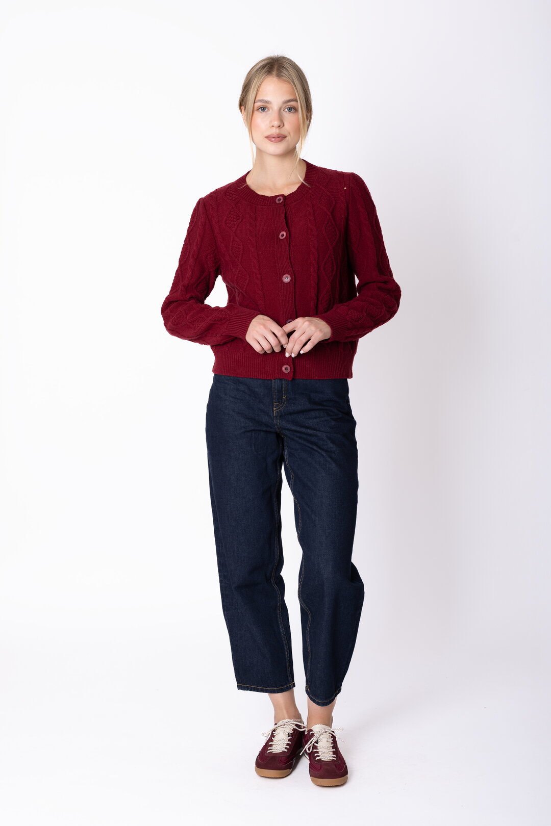 Strukturstrick Cardigan