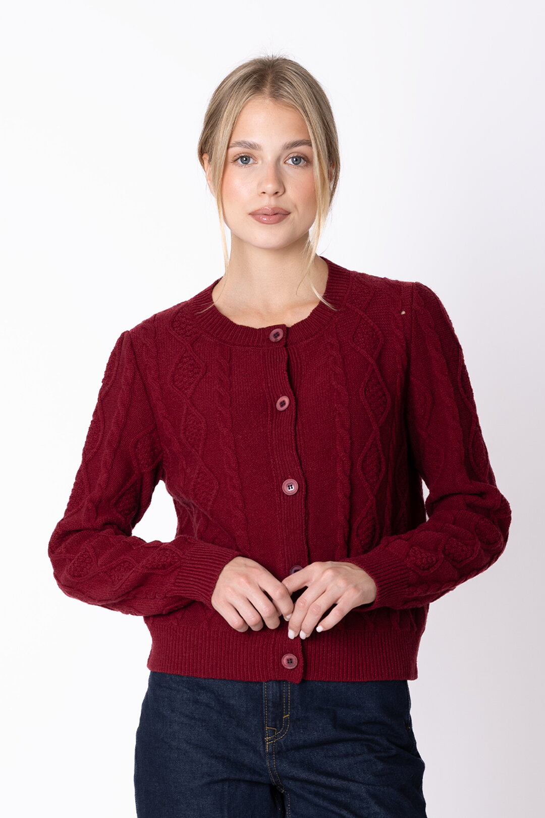 Strukturstrick Cardigan