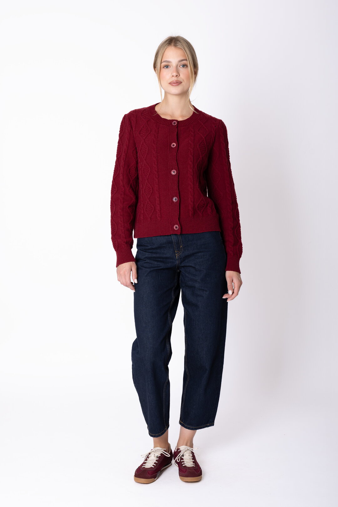 Strukturstrick Cardigan