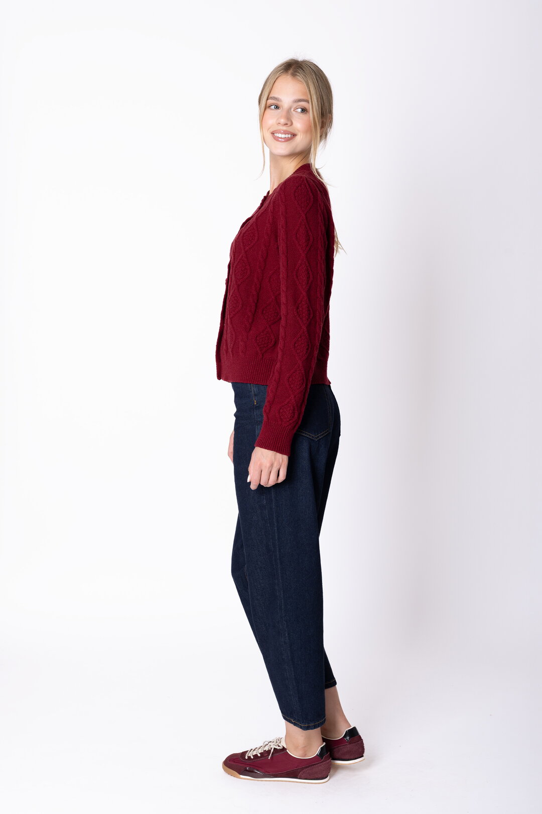 Strukturstrick Cardigan