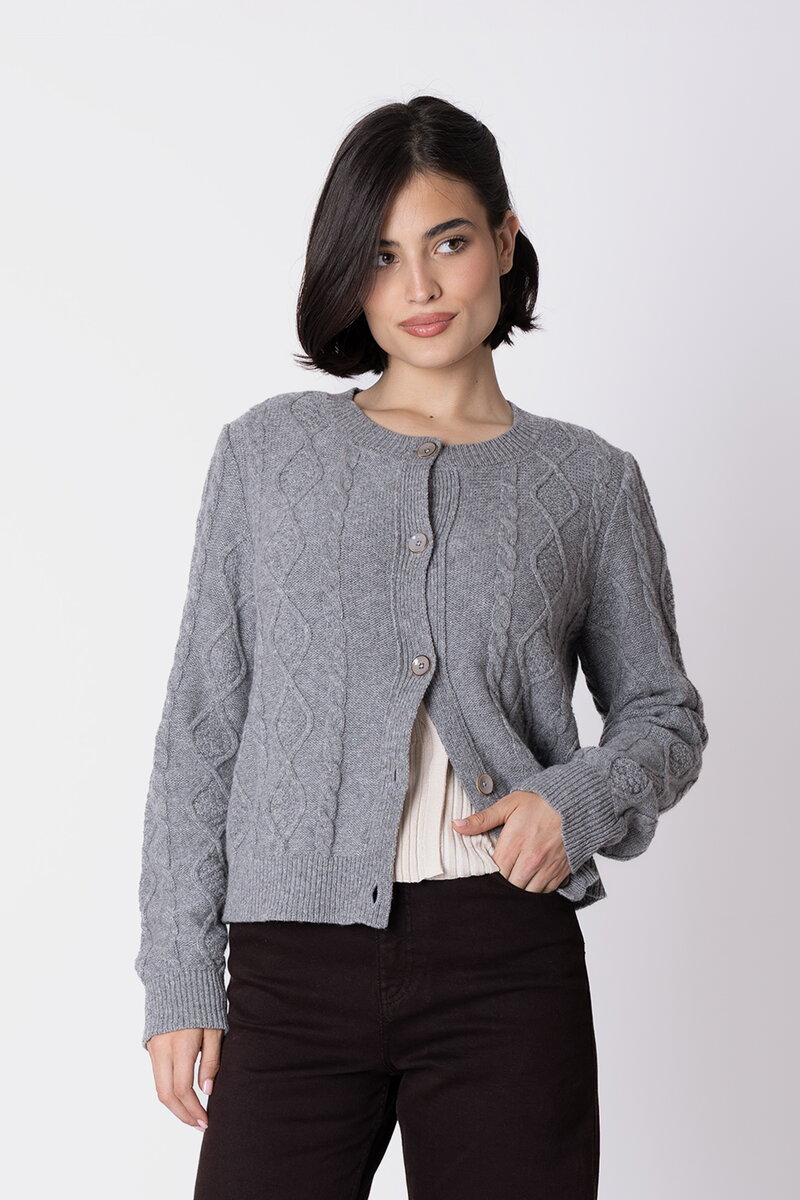 Strukturstrick Cardigan