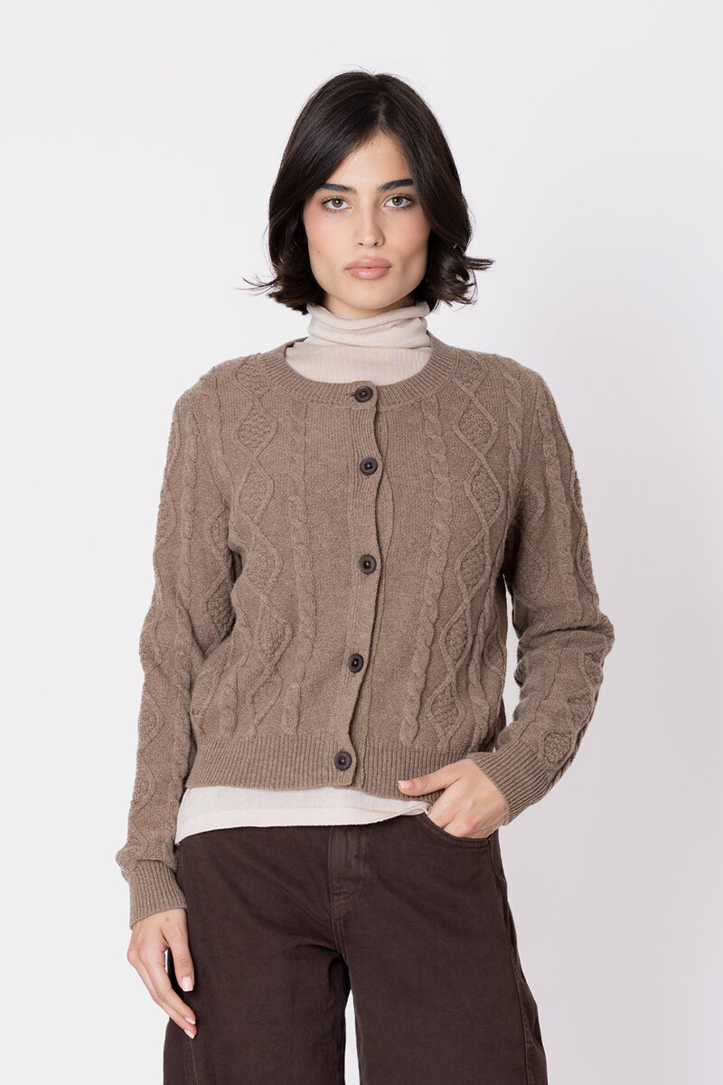 Strukturstrick Cardigan