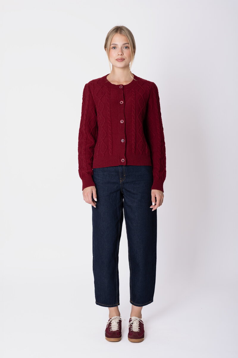Strukturstrick Cardigan
