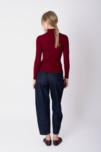 Merino-Ripp Rollkragenpullover