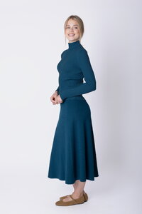 Merino-Ripp Rollkragenpullover