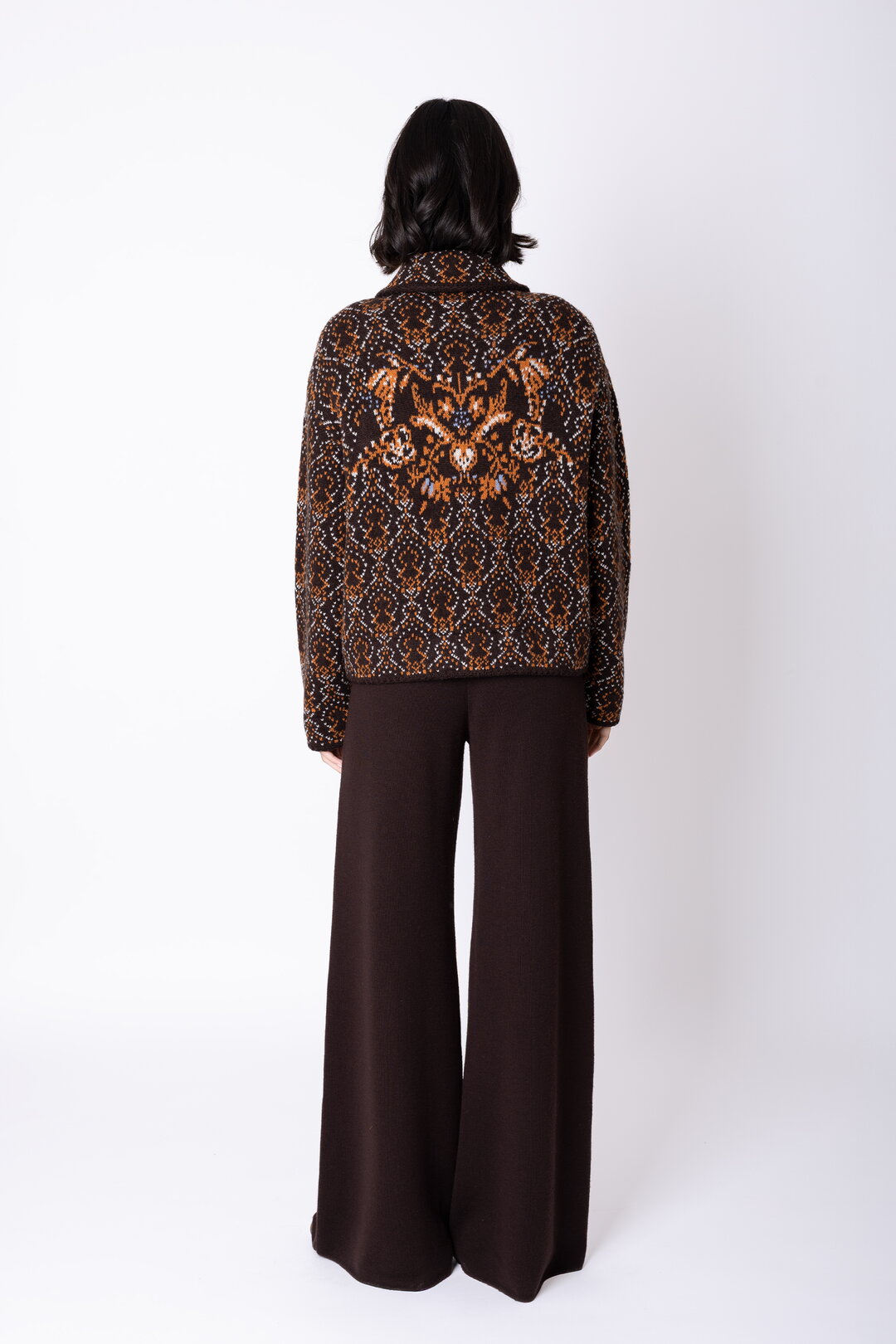 Short Knit Jacket Fika Floral