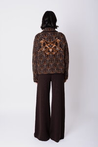 Short Knit Jacket Fika Floral