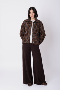 Short Knit Jacket Fika Floral