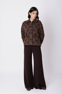Short Knit Jacket Fika Floral