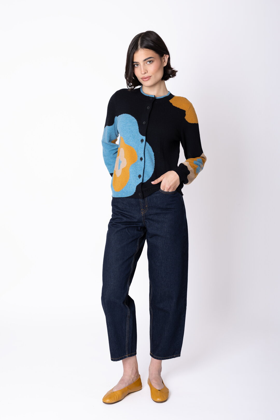 Cardigan Imprint Bloom