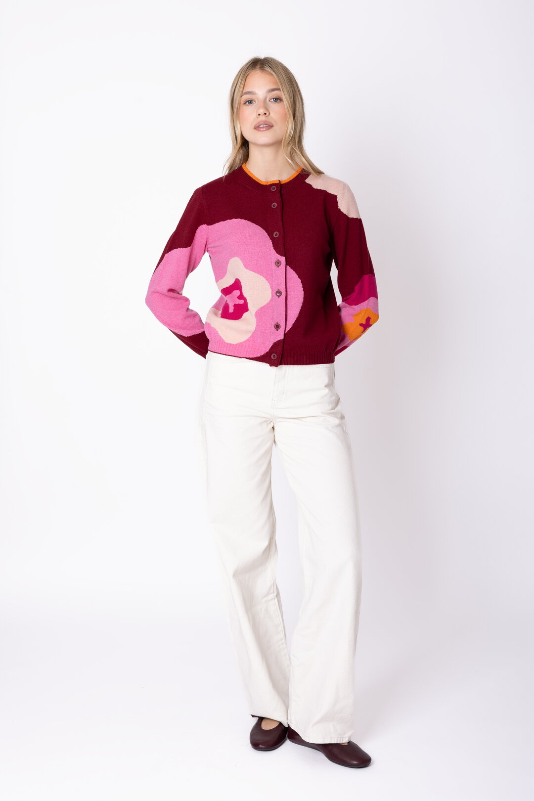 Cardigan Imprint Bloom