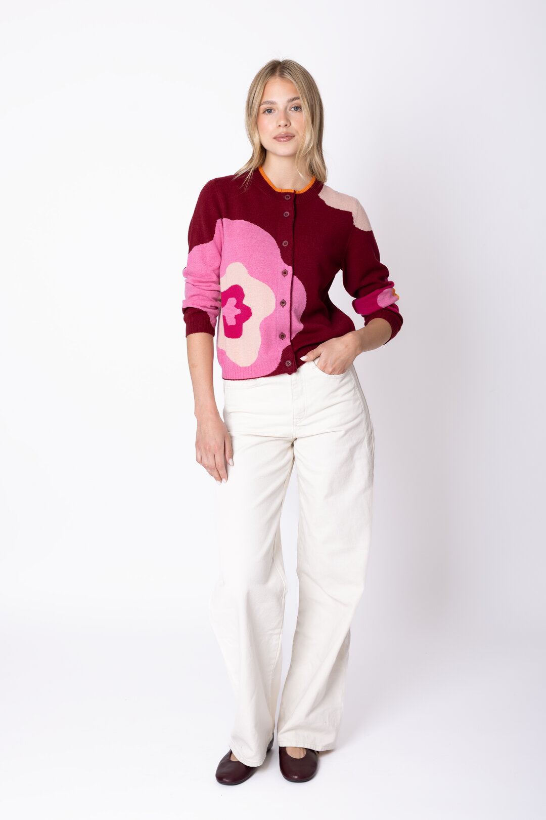 Cardigan Imprint Bloom
