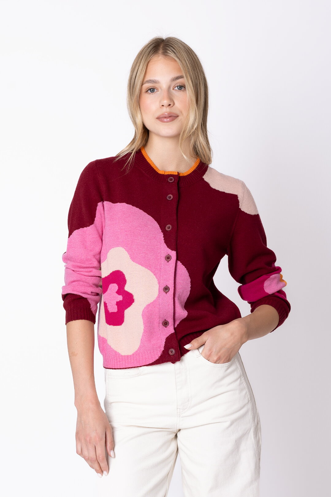 Cardigan Imprint Bloom