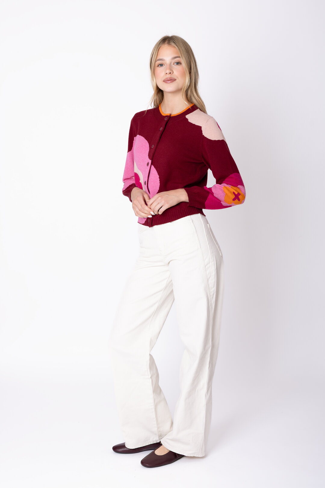 Cardigan Imprint Bloom