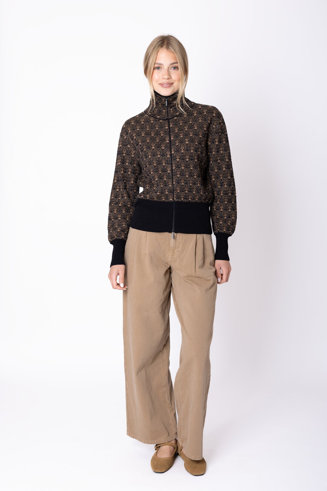 Zip Cardigan Fika Floral
