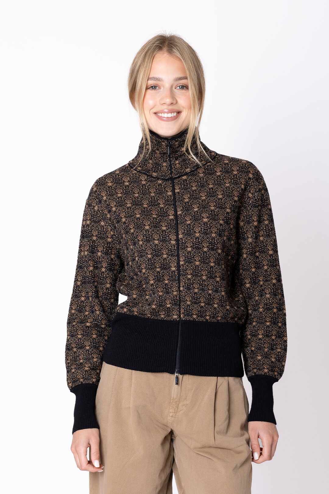 Zip Cardigan Fika Floral
