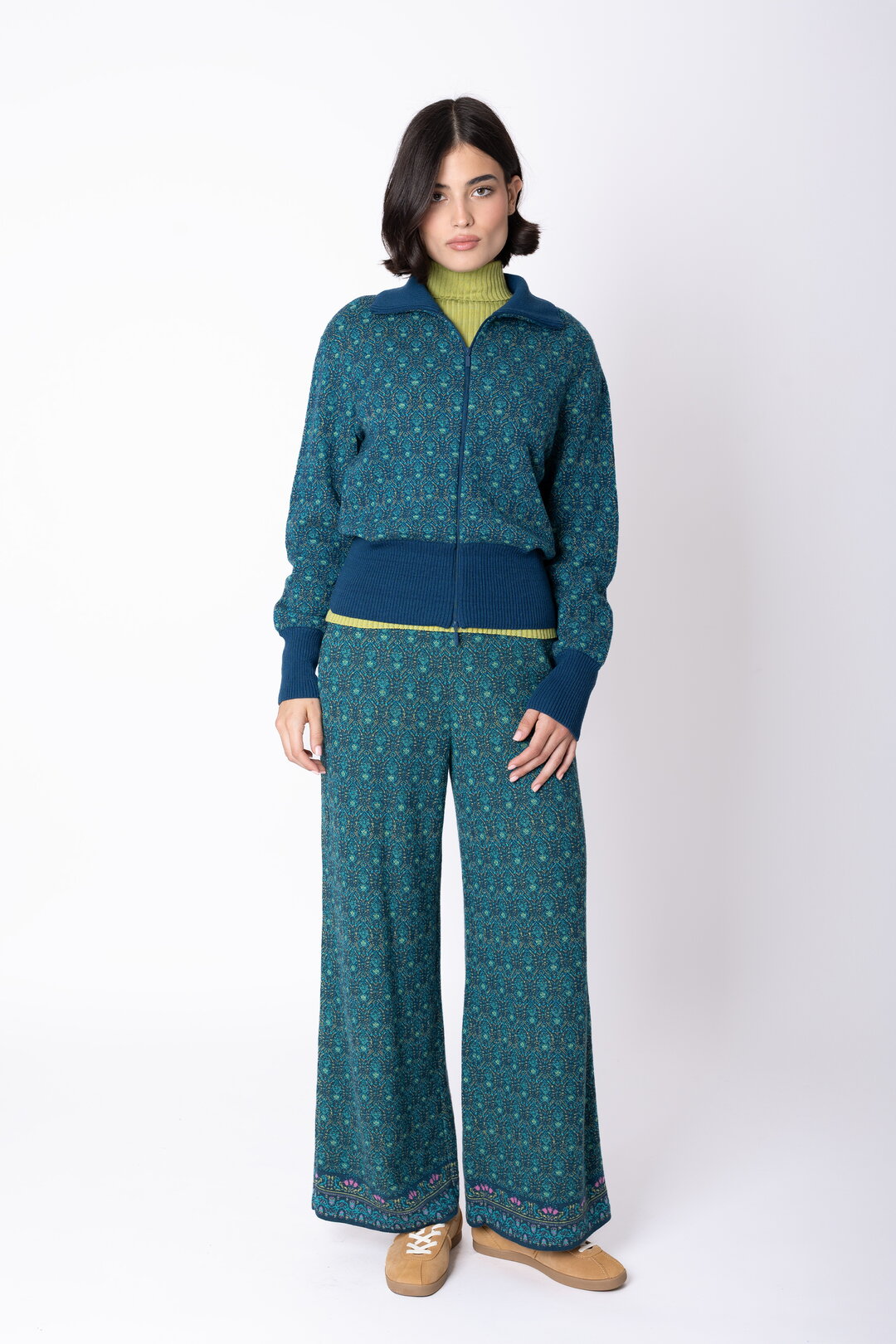 Zip Kardigan Fika Floral