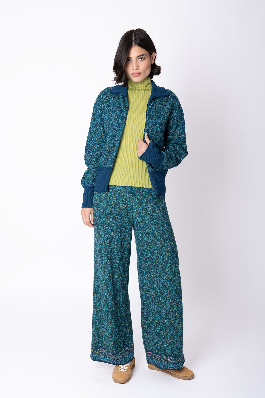 Zip Kardigan Fika Floral