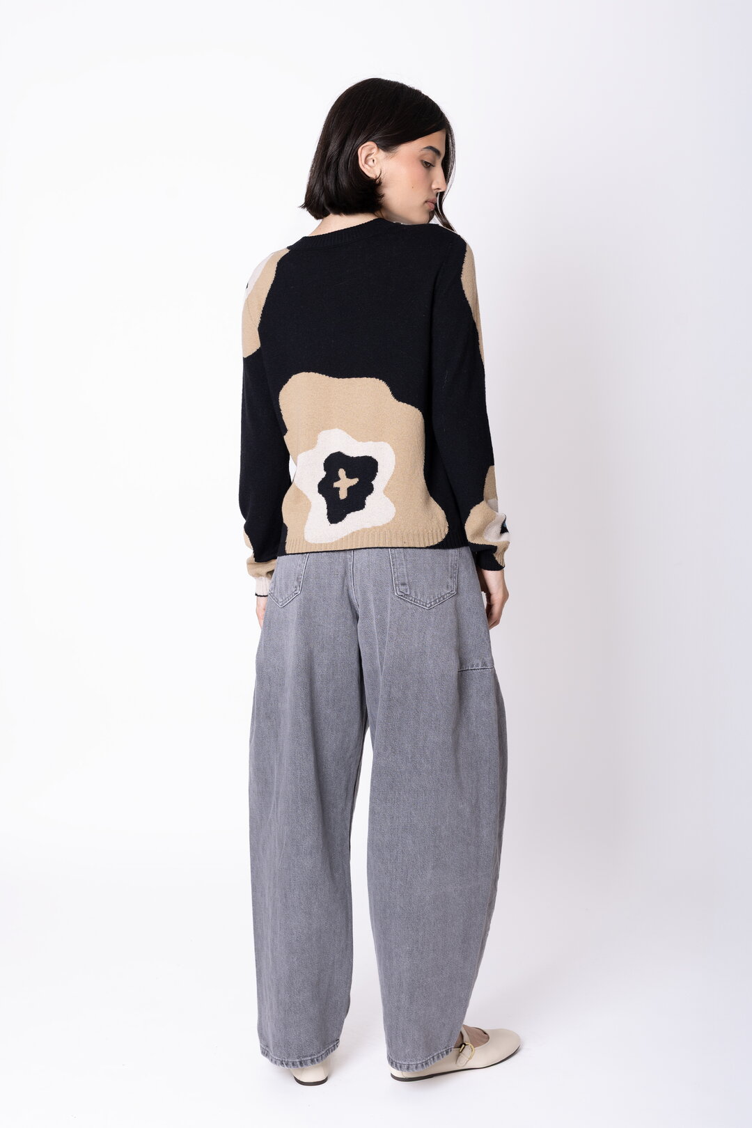Wollpullover Imprint Bloom