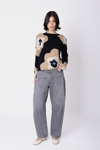 Wollpullover Imprint Bloom