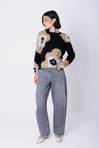 Wollpullover Imprint Bloom