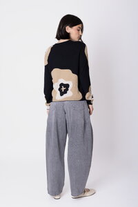 Wollpullover Imprint Bloom