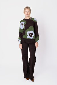 Wollpullover Imprint Bloom