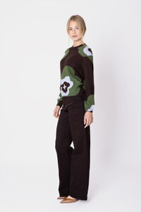 Wollpullover Imprint Bloom