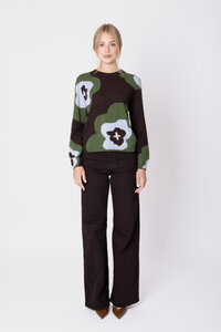 Wollpullover Imprint Bloom