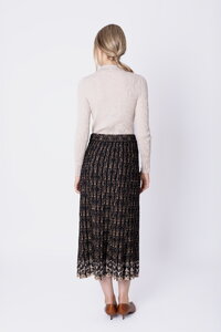 Plissierter Strickrock Fika Floral